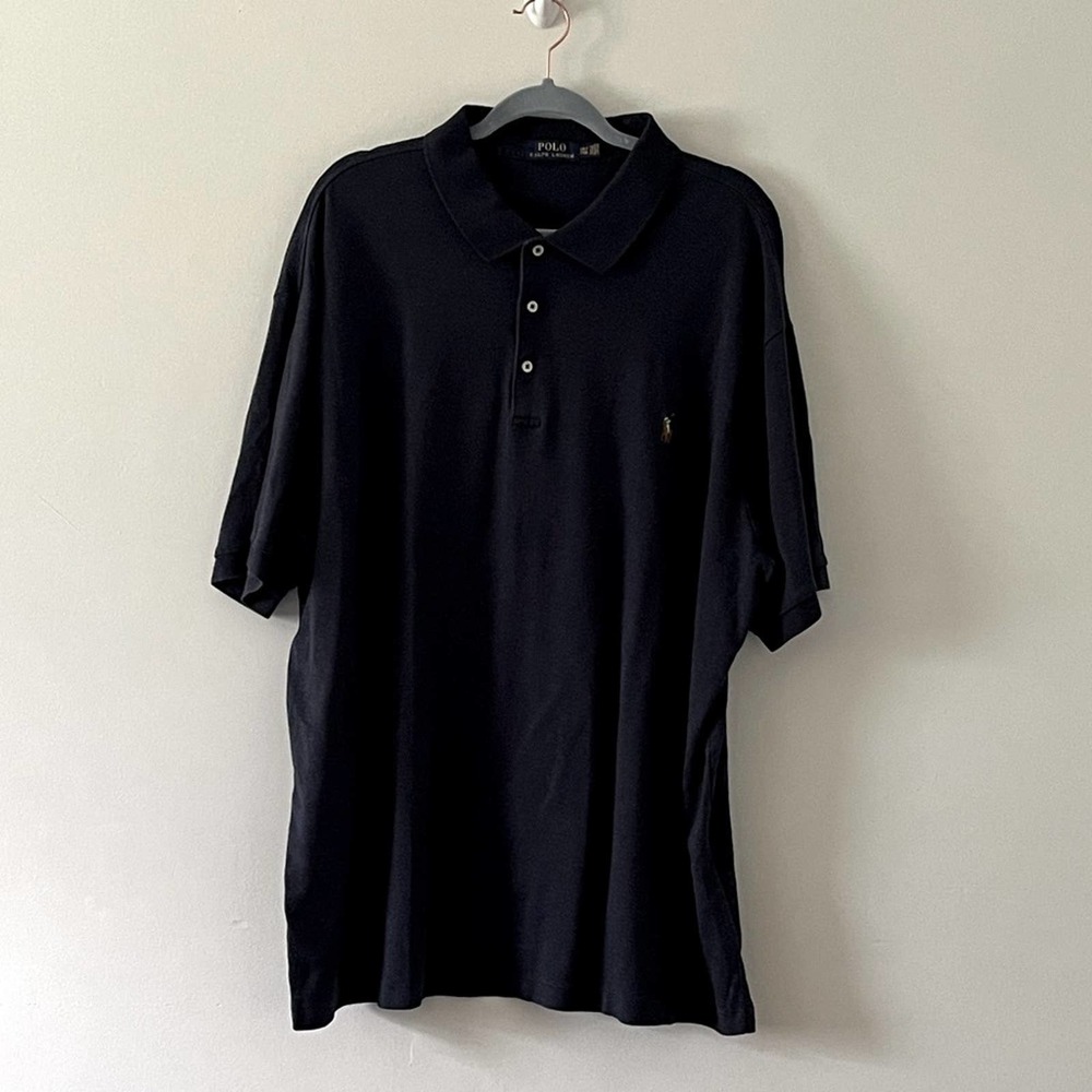 Polo Ralph Lauren Men's 2XL Navy Pullover Short Sleeve Shirt